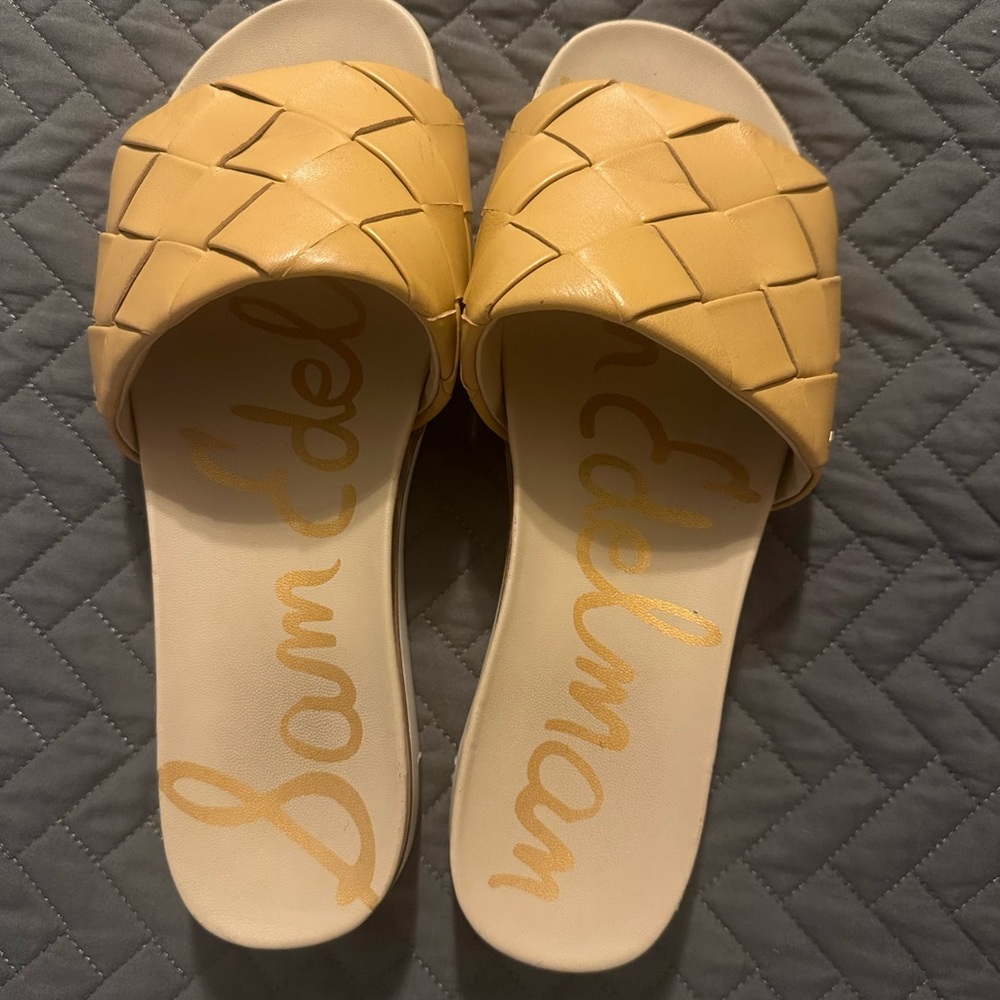 Sam Edelman Beige Slide Sandals